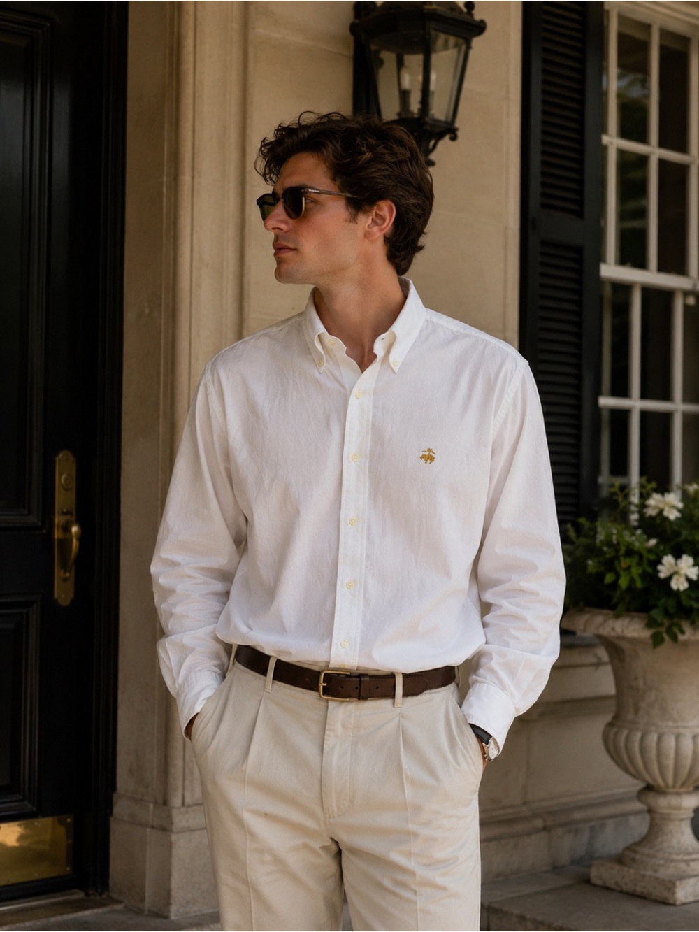 VTG Brooks Brothers White Oxford Button Down XL Preppy Old Money Supima Cotton